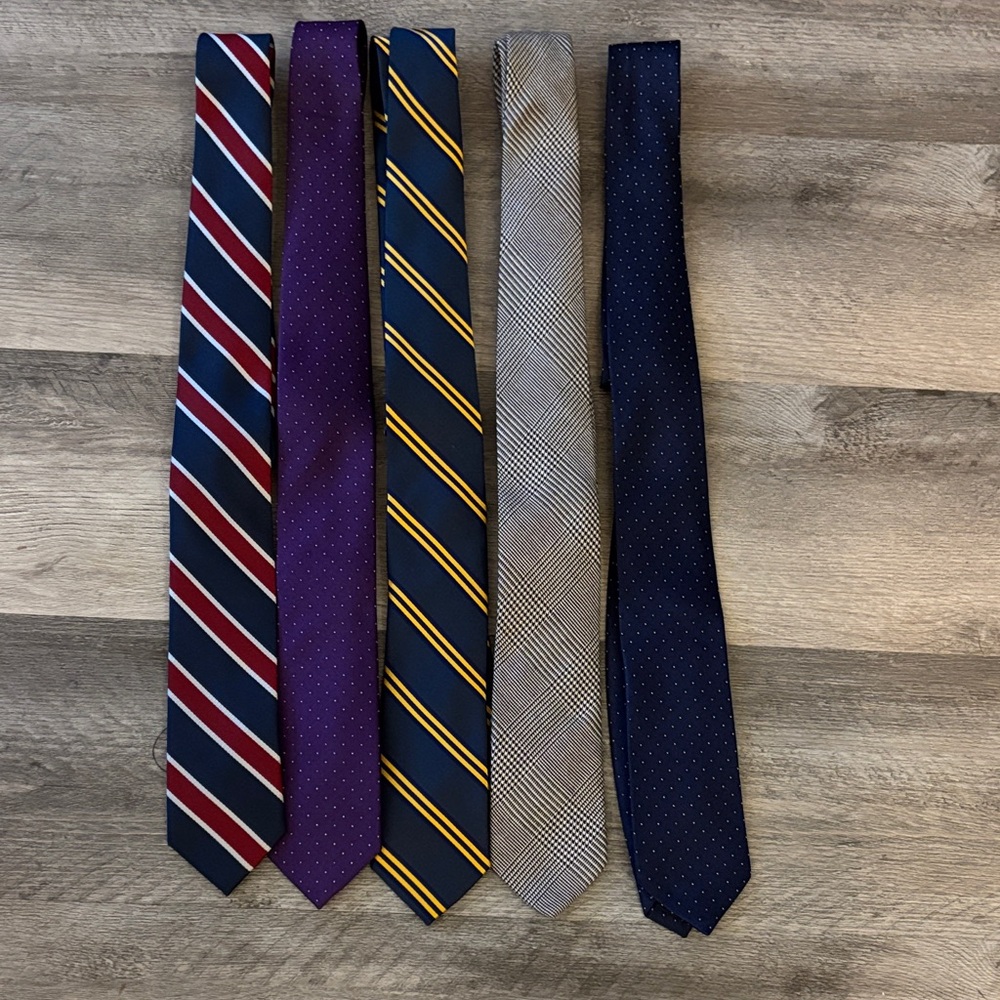 Men's Assorted Ties Set - Striped and Patterned